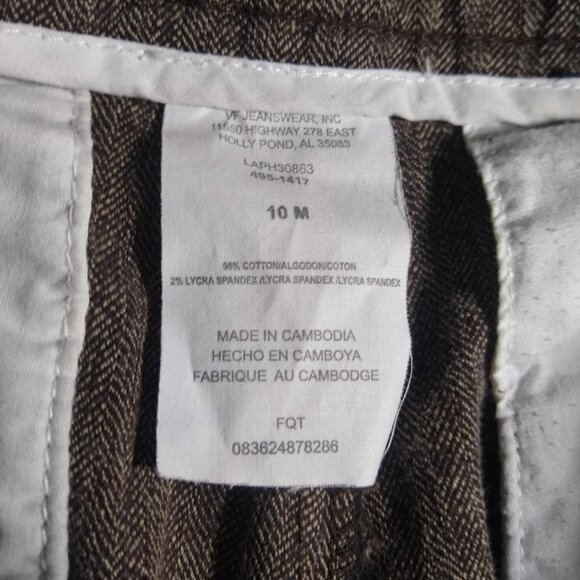 Vintage Lee size 10   brown herringbone-tweed   pant/slacks/trousers - Picture 14 of 16